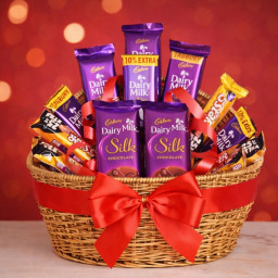 Mixed Chocolate in a Basket