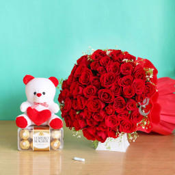Loaded With Love - Red rose bouquet