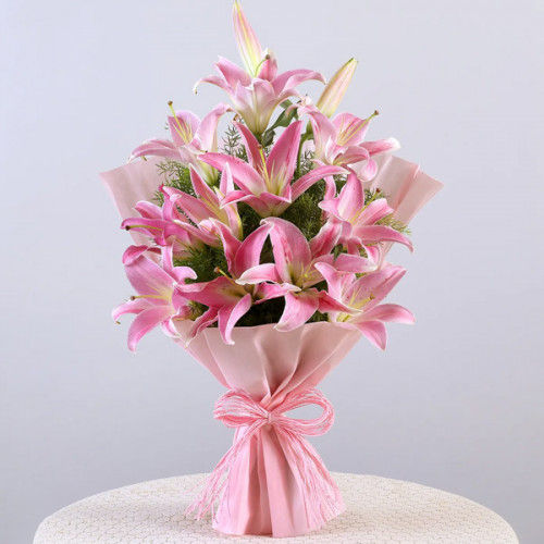 Spirit of Love - Pink lilies bouquet