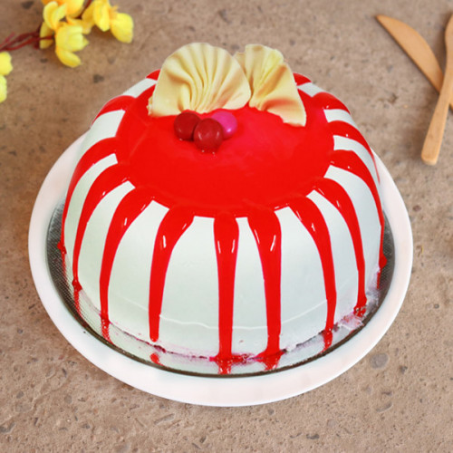 Abundant Strawberry Cake: Available in Half Kg, One Kg, One and Half Kg, Two Kg & Three Kg Abundant Strawberry Cake