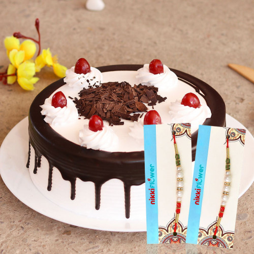 Cherry Topped Rakhi Beckon: Available in Half Kg, One Kg, One and Half Kg, Two Kg & Three Kg Cherry Topped Rakhi Beckon