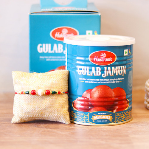 1 Kg Gulab Jaumun, 1 Rakhi