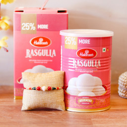 1 Kg Rasgulla, 1 Rakhi
