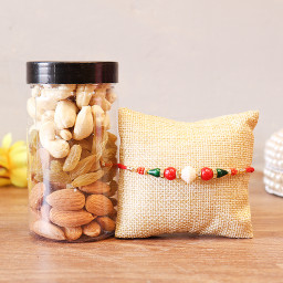 200 gm mix Cahsews,Raisins,Almonds, 1 Rakhi