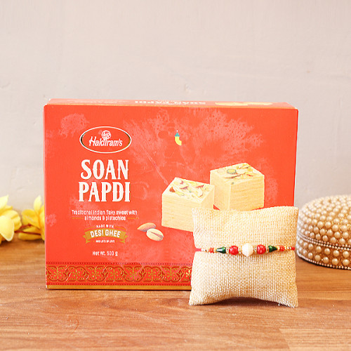 Soan Papdi (250 gms), 1 rakhi
