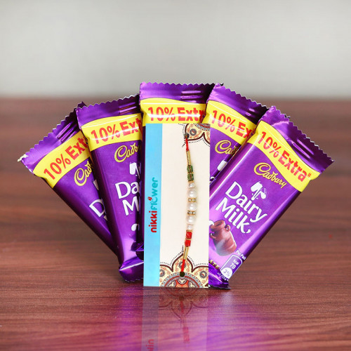 5 Dairy milk , 1 Rakhi