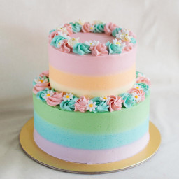 Rainbow Darling Cake: Available in Half Kg, One Kg, One and Half Kg, Two Kg & Three Kg Rainbow Darling Cake