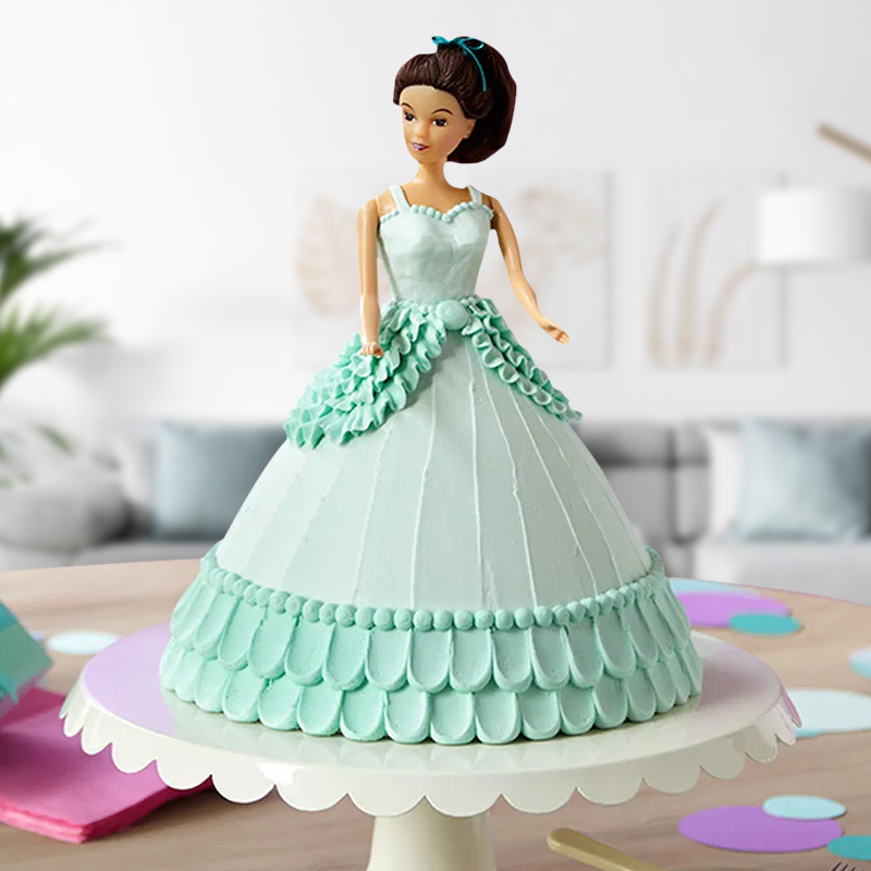 M16) Colourful Designer Barbie Cake (Half Kg). – Tricity 24