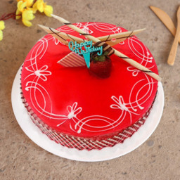 Strawberry Sugar Free Cake: Available in Half Kg, One Kg, One and Half Kg, Two Kg & Three Kg Strawberry Sugar Free Cake