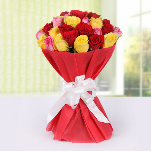 Bunch Of Blossoms - Red rose bouquet