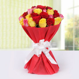 Bunch Of Blossoms - Red rose bouquet