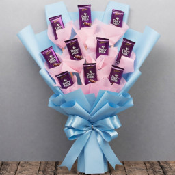 10 dairy milk  chocolate bouquet