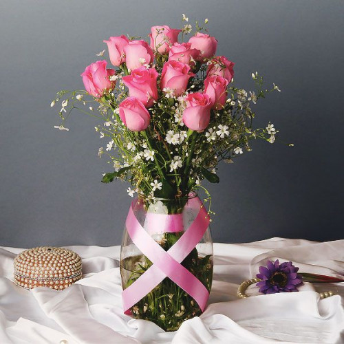 Soft Sassy Beauty - Pink rose bouquet
