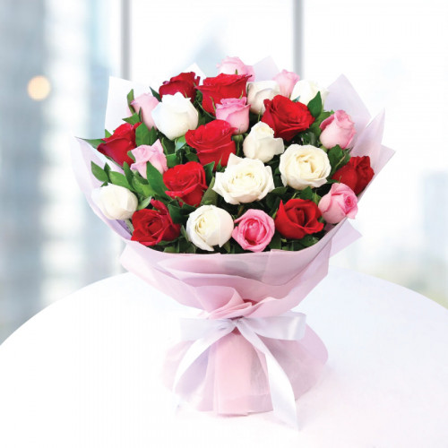 Splash Of Love - Red rose bouquet