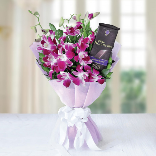 Sweetie Sensations - Pink orchid bouquet