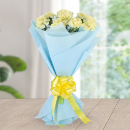 Horizons Of Love - Yellow carnation bouquet