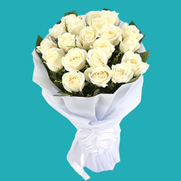 Musk Of Grace - White rose bouquet