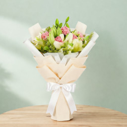 Loaded With Grace - White lilies bouquet