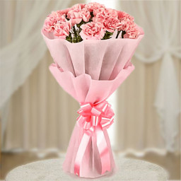 The Pink Beauty - Pink carnation bouquet