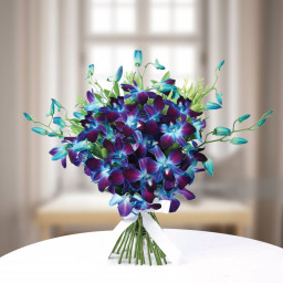 Pleasantly Mesmerizing - White orchid bouquet