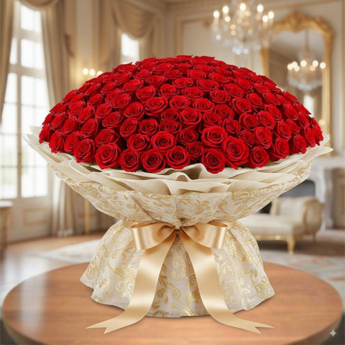 My Big Surprise - Red rose bouquet