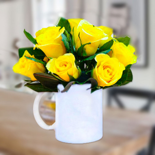 Making Me Happy - Yellow rose arrangement