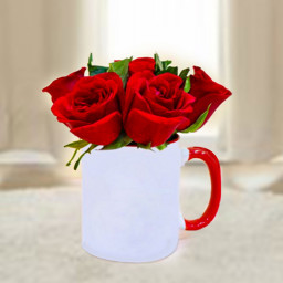 Sweetest Wooer - Red rose arrangement