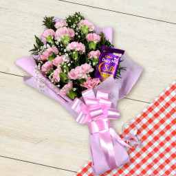 Silky Carnation - Pink carnation bouquet