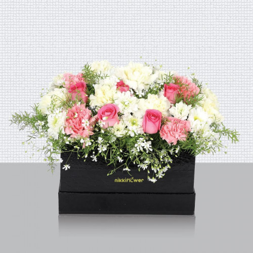 Essence Of Life - White rose arrangement
