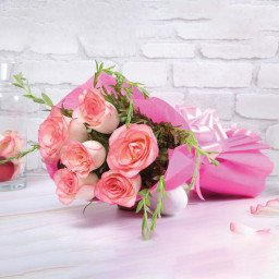 Vibrant Pink Roses - Pink rose bouquet