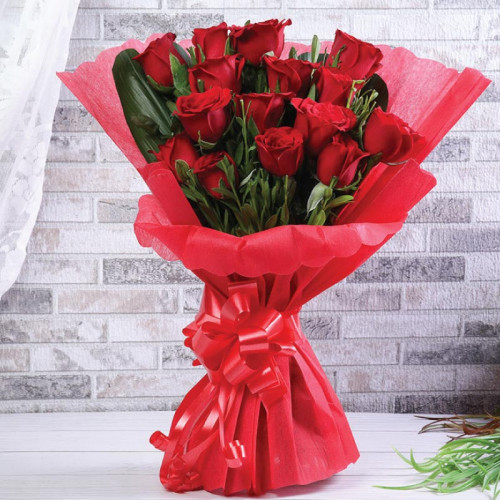 Passionate Petals - Red rose bouquet