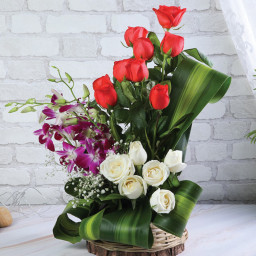 Royal Harmony - Red rose basket