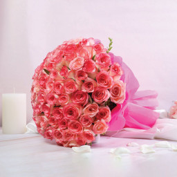 Pink Petal Paradise - Pink rose bouquet