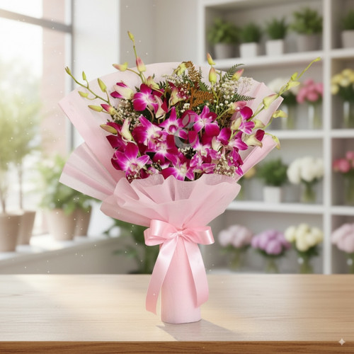 Orchid Amour - Pink orchid bouquet