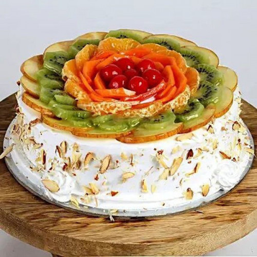 Vanilla Cream Fruit Cake: Available in Half Kg, One Kg, One and Half Kg, Two Kg & Three Kg Vanilla Cream Fruit Cake