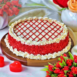 Delightful Red Velvet Cake: Available in Half Kg, One Kg, One and Half Kg, Two Kg & Three Kg Delightful Red Velvet Cake