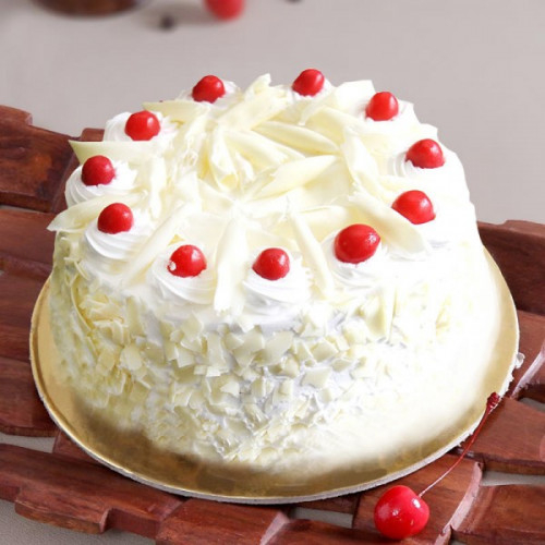 White Forest Cake: Available in Half Kg, One Kg, One and Half Kg, Two Kg & Three Kg White Forest Cake