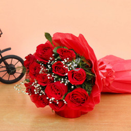 10 Red Roses Bouquet
