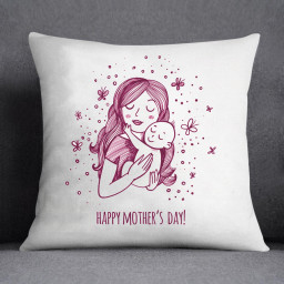 Caring Mom Cushion 12in×12